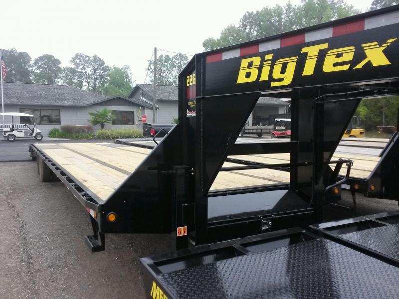 22GN-35BK+5MR BIG TEX 40' GOOSENECK DUAL TANDEM FLAT BED W/ MEGA RAMPS & FREE SPARE TIRE 22GN-35BK+5MR BIG TEX 40' GOOSENECK DUAL TANDEM FLAT BED W/ MEGA RAMPS & FREE SPARE TIRE