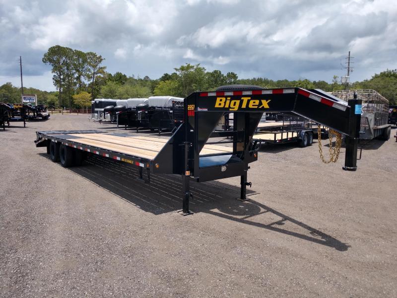 22GN-40D5A-MRBK BIG TEX 8.5' X 40' GOOSENECK DUAL TANDEM FLAT BED W/ MEGA RAMPS & FREE SPARE TIRE