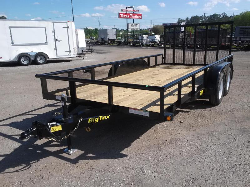 70PI-16BK4RG BIG TEX 6'11" X 16' PIPE UTILITY TRAILER W/ TAILGATE AND BRAKES ON ONE AXLES 70PI-16BK4RG BIG TEX 6'11" X 16' PIPE UTILITY TRAILER W/ TAILGATE AND BRAKES ON ONE AXLES