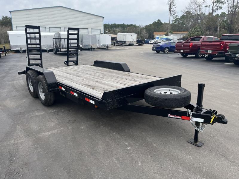 USED EQ1614B TEXAS TRAILERS 6'10" X 16' 14000 EQUIPMENT TRAILER Texas Trailers Trailers For
