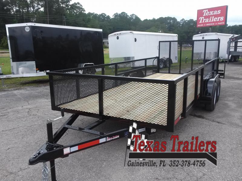 LM61870 TEXAS TRAILERS 6'10" X 18' LAWN MAINTENANCE TRAILER