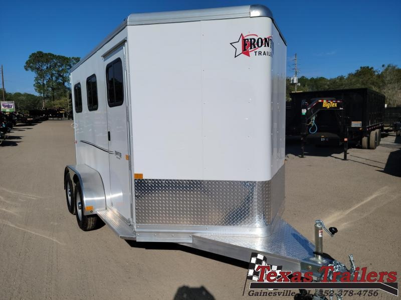 Frontier Strider 2 Horse Aluminum Bumper Pull Horse Trailer W/ Spare Tire Frontier Strider 2 Horse Aluminum Bumper Pull Horse Trailer W/ Spare Tire