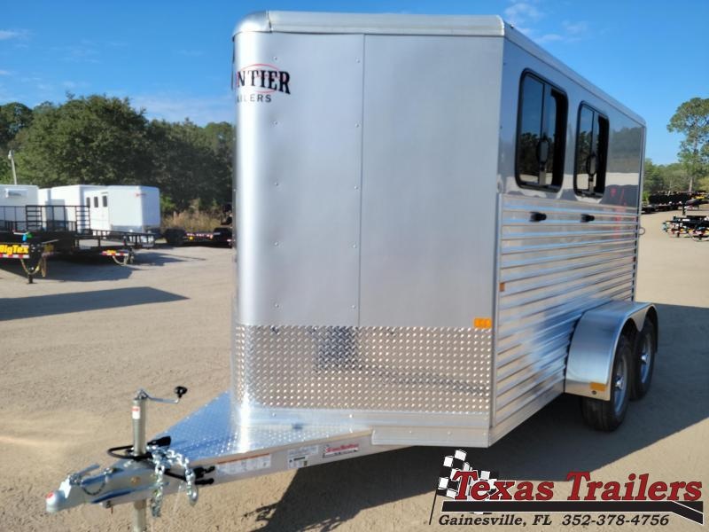 Frontier Colt 2 Horse Aluminum Bumper Pull Horse Trailer W/ Spare Tire Frontier Colt 2 Horse Aluminum Bumper Pull Horse Trailer W/ Spare Tire
