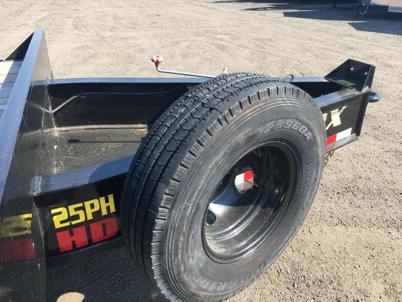 25PH25BK+5MR BIG TEX 30' FLATBED TRAILER W/ LOAD RANGE G 14PLY TIRES