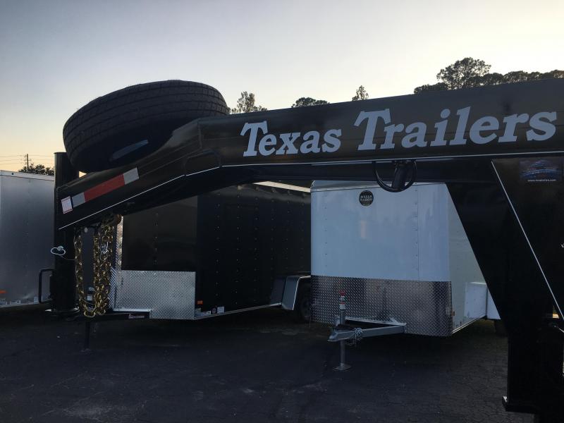 CT2414G TEXAS TRAILERS 24' CUSTOM ROLLER TRAILER Texas Trailers