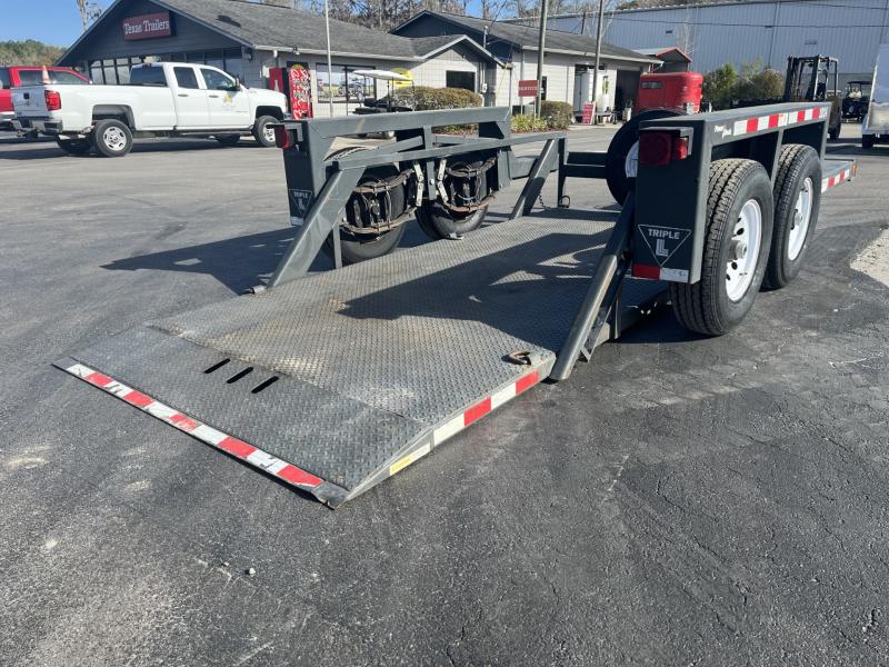 2008 TRIPLE L 1014 DROP DECK EQUIPMENT TRAILER Texas Trailers