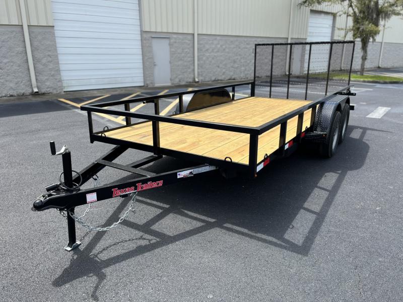 UT61670 TEXAS TRAILERS 6'10" X 16' UTILITY TRAILER