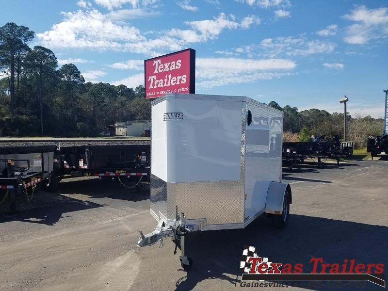 All Aluminum Frame E-ZHauler EZEC5X8 SA-IF Enclosed Cargo Trailer All Aluminum Frame E-ZHauler EZEC5X8 SA-IF Enclosed Cargo Trailer