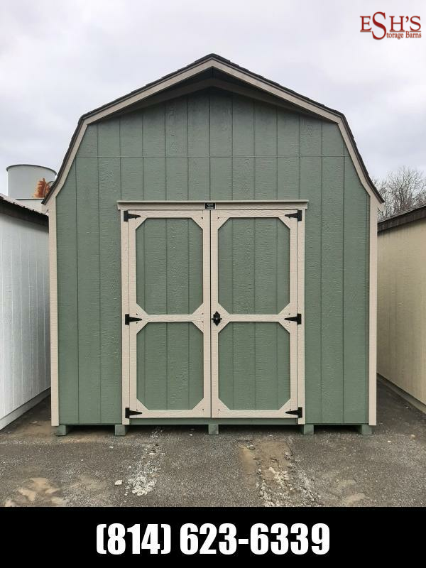 10x12 Super Barn / Rosemary / Clay Trim / Peppercorn Shingles Eshs