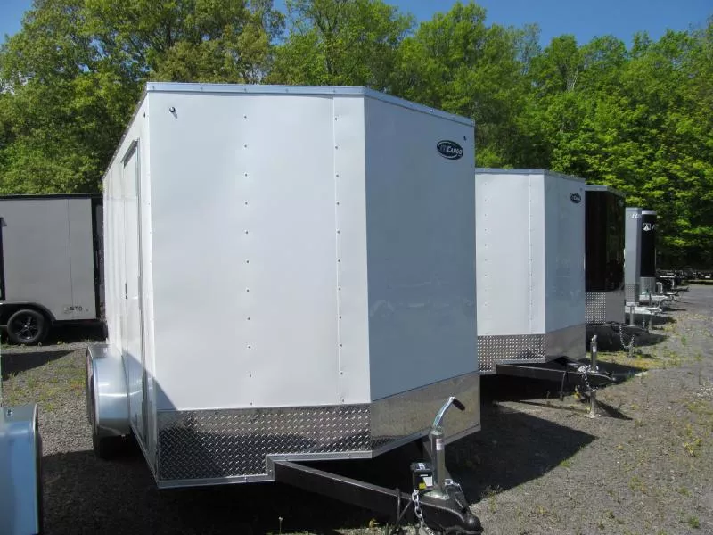 ITI Cargo 6 x 10 XE Flat Top V-Nose Enclosed Cargo Trailer 3.5K Brake on6whE5iv7zh