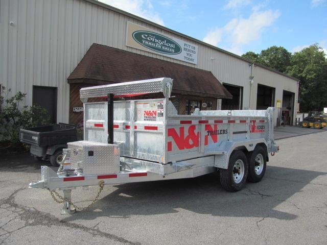 N and N HD Series 7 X 12 Galvanized Dump Trailer DIn9G4