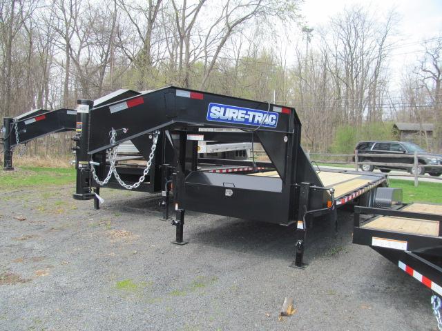 Sure-Trac 8.5 x 20+5 Heavy Duty Low Profile Gooseneck Beavertail Deckover Trailer 17.6K Sure-Trac 8.5 x 20+5 Heavy Duty Low Profile Gooseneck Beavertail Deckover Trailer 17.6K