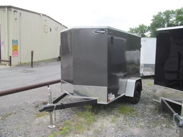 ITI Cargo 5 x 8 XE Flat Top V-Nose Enclosed Cargo Trailer 3K v58l5Ubdbpne