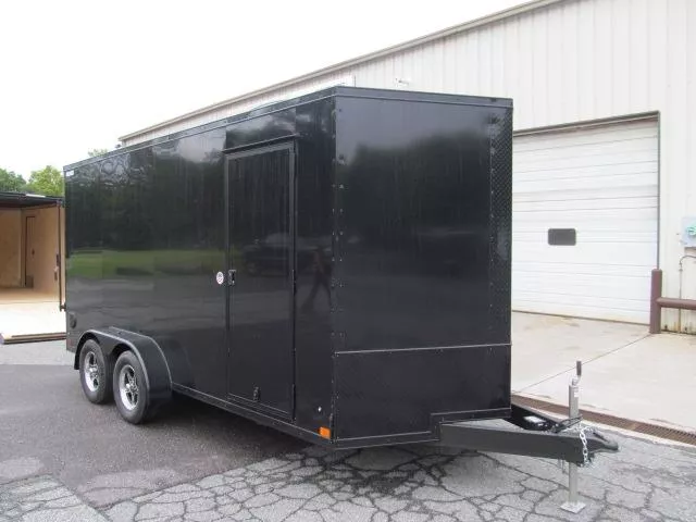 ITI Cargo 7 X 16 SE V Front with Polycor and Blackout Trim Cargo Trailer PSPYJ6dqkodu