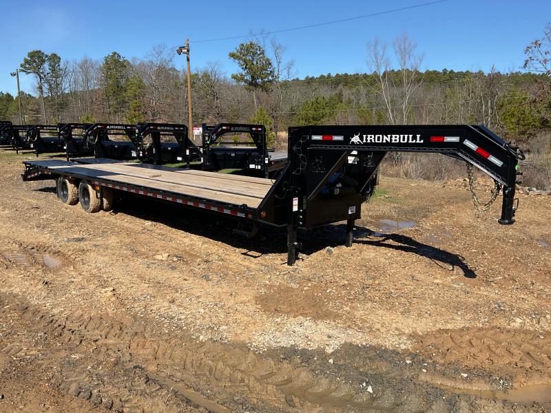 2023 Iron Bull 102x32 Gooseneck Deckover 20k GVWR with Rampage Ramps