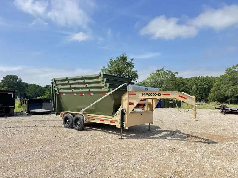2026 MAXX-D Trailers ROX 14' 18K GVWR WITH 4-14 CUBIC YARD BINS 