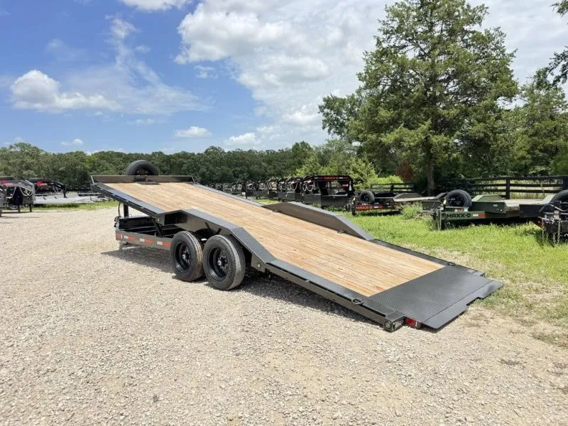 2026 MAXX-D Trailers T8B 24' X 102" 16K GVWR Hydraulic Power Tilt Gray 