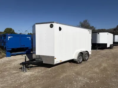 2027 Wells Cargo 14' X 7' Enclosed Cargo Trailer White