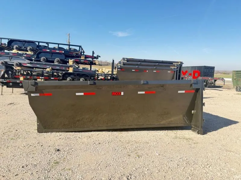 2026 MAXX-D Trailers ROX Dumpster Roll Off Bins 14' X 4' Tall - 14 Yard 