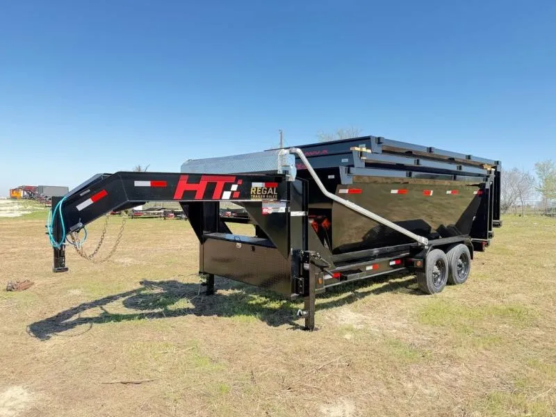 2026 HT Trailers  16' Dumpster Roll Off Package 16K GVWR WITH 3-15 C 