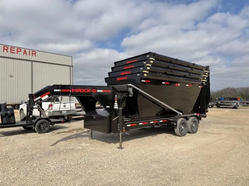 2026 MAXX-D Trailers RSX 16' 21K GVWR WITH 4-20 YARD BINS 