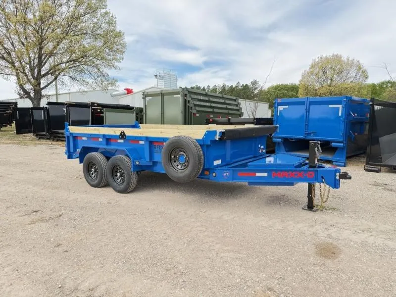 2026 MAXX-D Trailers DKX 14' X 83" X 2' Sides Dump Trailer Blue 