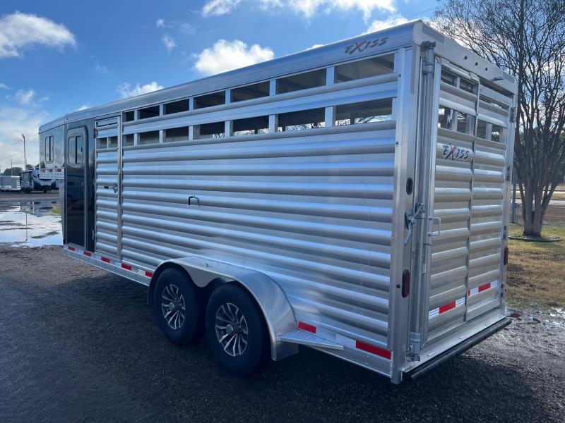 2024 Exiss Trailers 20ft Stock Combo with Hydraulic Jack Stock / Stock