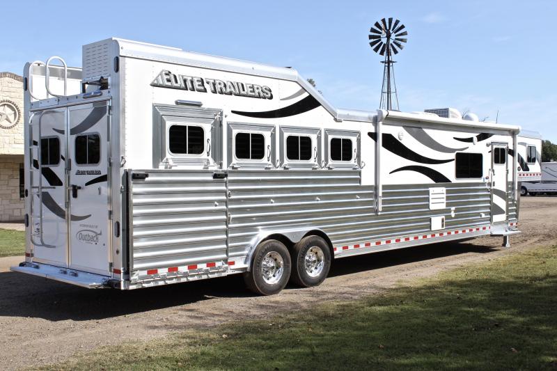 2021 Elite Trailers 4 Horse 16ft Living Quarter Side Load Slide Out