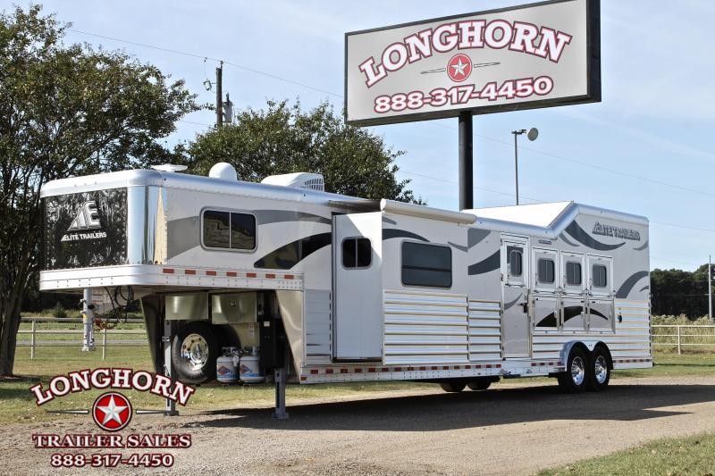 2021 Elite Trailers 4 Horse 16ft Living Quarter Side Load Slide Out Horse Trailer 2021 Elite Trailers 4 Horse 16ft Living Quarter Side Load Slide Out Horse Trailer