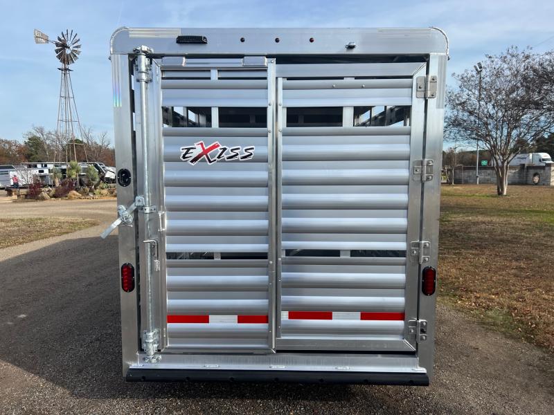2024 Exiss Trailers 16' Stock Combo Bumper Pull Horse Trailers, Cargo