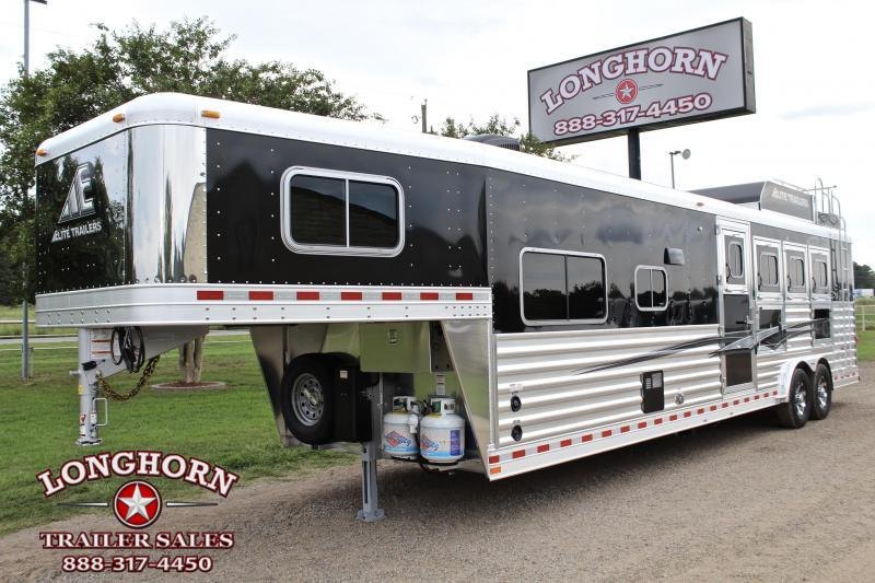 2021 Elite Trailers 4 Horse 12.8ft Living Quarter with Generator Horse Trailer 2021 Elite Trailers 4 Horse 12.8ft Living Quarter with Generator Horse Trailer