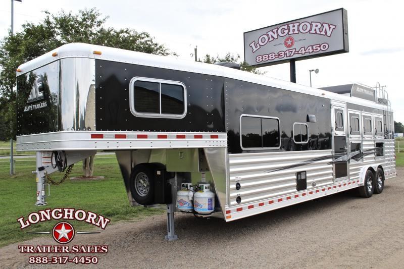 2021 Elite Trailers 4 Horse 12.8ft Living Quarter with Generator Horse Trailer 2021 Elite Trailers 4 Horse 12.8ft Living Quarter with Generator Horse Trailer