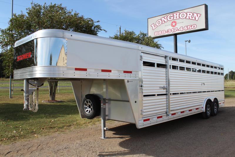 2021 Sooner 24ft x 8ft Show Cattle Stock with Floating Gate 2021 Sooner 24ft x 8ft Show Cattle Stock with Floating Gate
