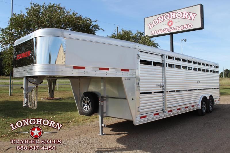 2021 Sooner 24ft x 8ft Show Cattle Stock with Floating Gate 2021 Sooner 24ft x 8ft Show Cattle Stock with Floating Gate