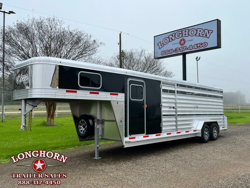 2023 Exiss 24ft Show Cattle with Pens and Three Ramps Stock / Stock Combo Trailer