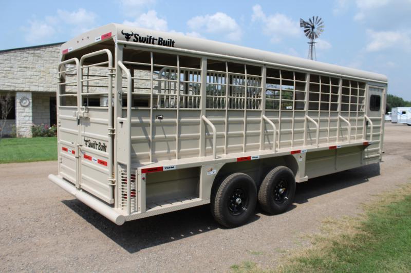 2022 Swift Built Trailers 24ft Stock Combo with 4ft Tack Double Doors