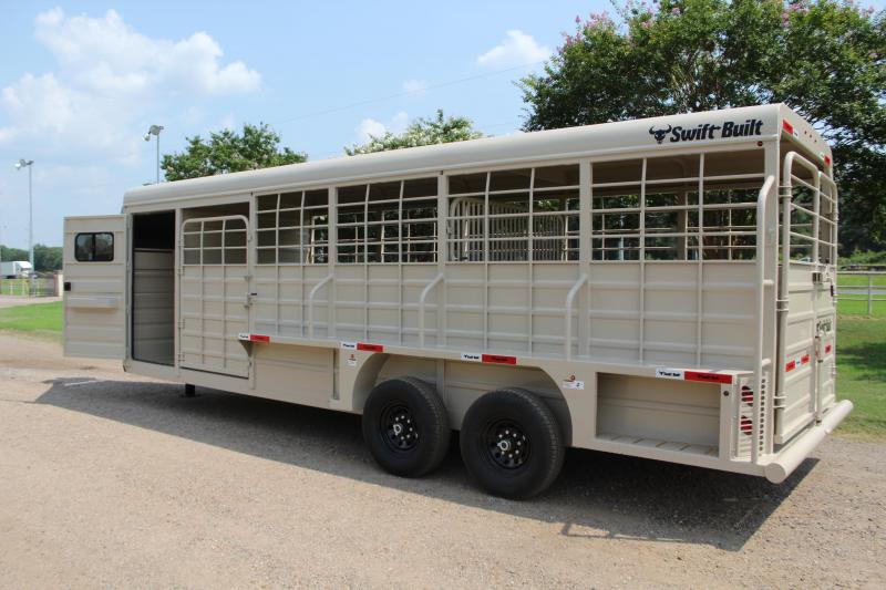2022 Swift Built Trailers 24ft Stock Combo with 4ft Tack Double Doors