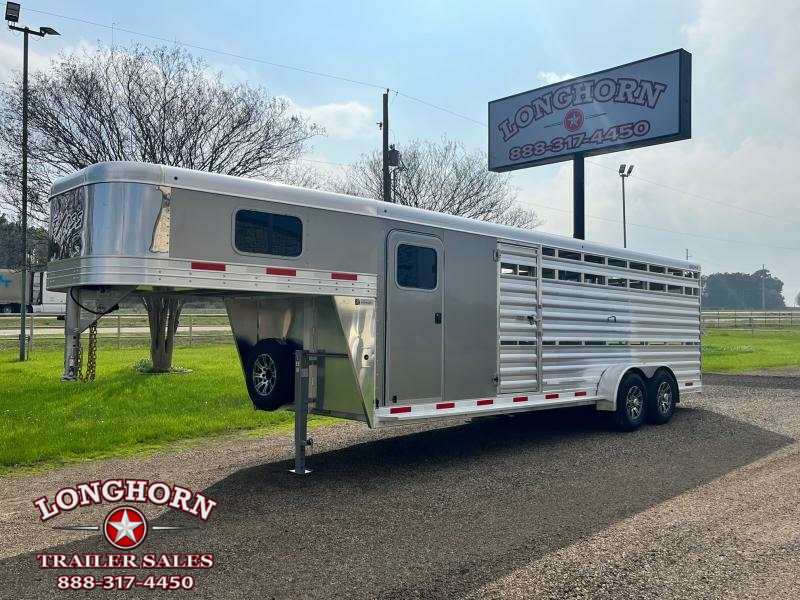 2023 Exiss 24'  Show Cattle w/ Side Ramp  Stock / Stock Combo Trailer