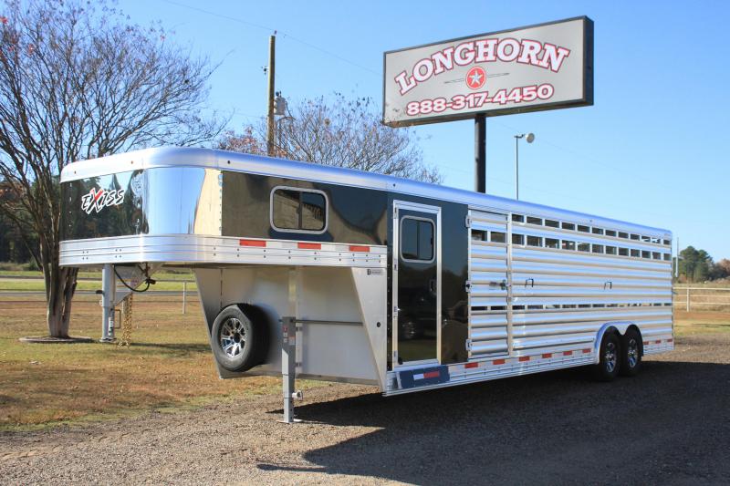 2022 Exiss 28ft x 8ft Show Cattle with Two Side Ramps Livestock Trailer 2022 Exiss 28ft x 8ft Show Cattle with Two Side Ramps Livestock Trailer