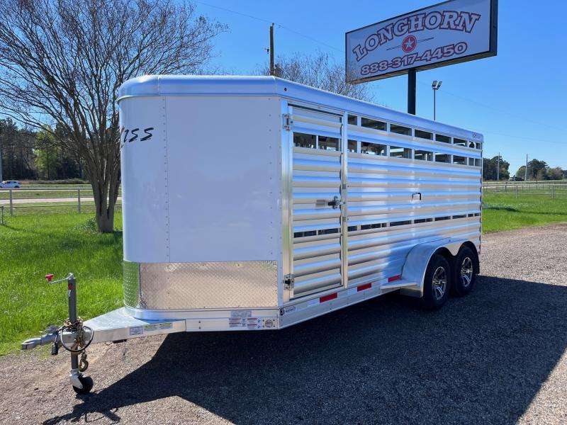 2023 Exiss 16ft Livestock Trailer All Aluminum Stock / Stock Combo Trailer
