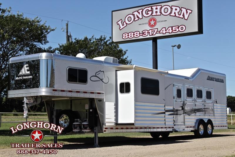 2021 Elite 4 Horse 15ft Living Quarter Side Load Slide Out 2021 Elite 4 Horse 15ft Living Quarter Side Load Slide Out