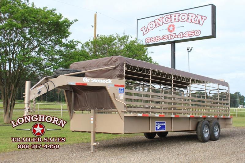2022 Gooseneck 24' x 6'8" Tarp Top Livestock Trailer 2022 Gooseneck 24' x 6'8" Tarp Top Livestock Trailer