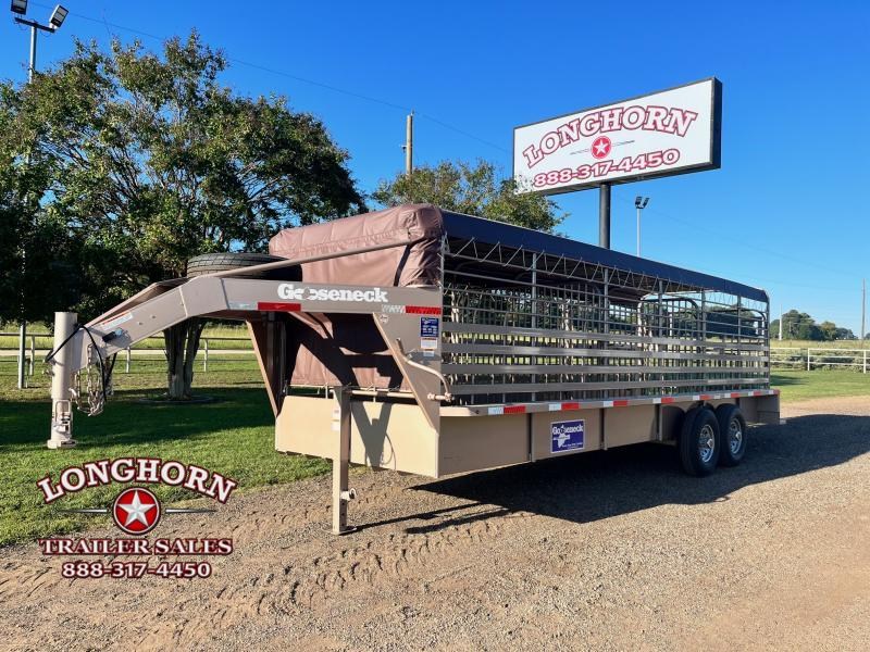 2022 Gooseneck 24' x 6'8" Gn Tarp Top Stock / Stock Combo Trailer 2022 Gooseneck 24' x 6'8" Gn Tarp Top Stock / Stock Combo Trailer