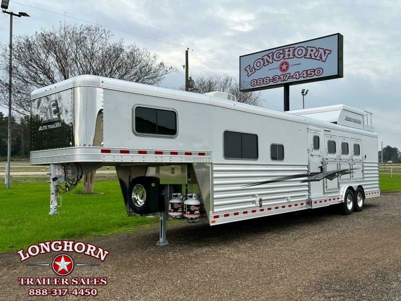 2023 Elite 4 Horse 12'8" 4 Horse 12'8" Living Quarter Side Load 2023 Elite 4 Horse 12'8" 4 Horse 12'8" Living Quarter Side Load