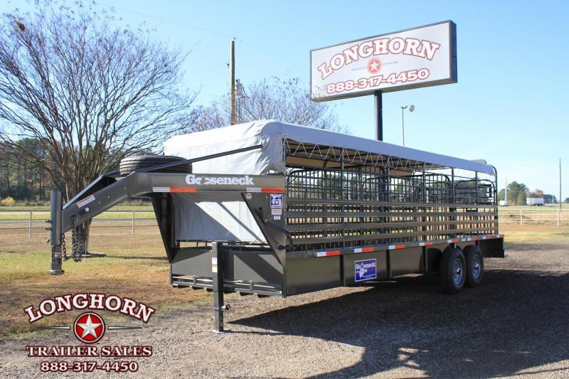 2022 Gooseneck 24' x 6'8" Tarp Top Livestock Trailer 2022 Gooseneck 24' x 6'8" Tarp Top Livestock Trailer