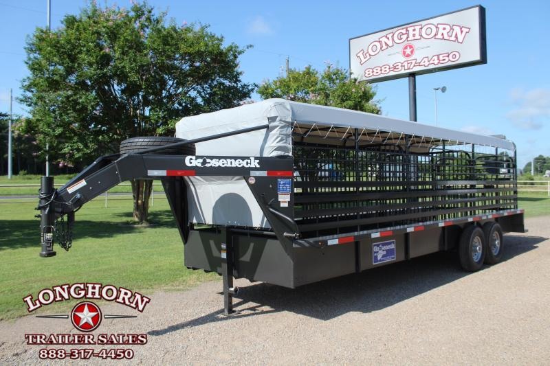2021 Gooseneck 24ft x 6.8ft Tarp Top Livestock Trailer Livestock Trailer 2021 Gooseneck 24ft x 6.8ft Tarp Top Livestock Trailer Livestock Trailer