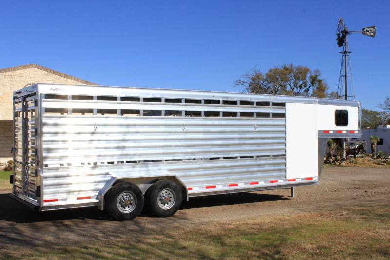 2021 Exiss 24ft HD Stock Combo with 4ft Tack Room Livestock Trailer