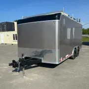 2026 LOOK Trailers LXT Flat Top Round Front Millhouse Cargo 10K K-XTB10216-100 (8.5 x 16)