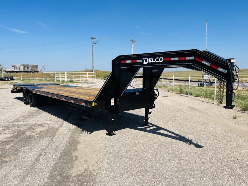 2024 Delco 102"X30' Gooseneck Flatbed Trailer