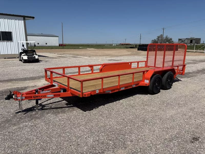 2026 Delco 77" X 18'  Utility Trailer